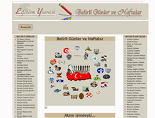 Tablet Screenshot of belirligunler.com